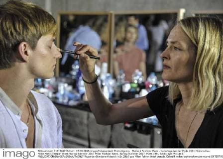 Milan Fashion Week - backstage at the Ports 1961 fashion show