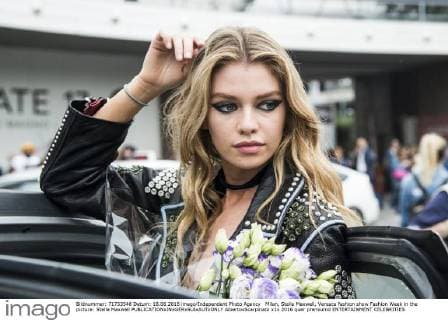 Celebrities at Versace Fashion Show in Milan