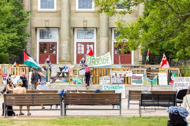 Canada, Pro-Palestinian protest camp at the University of Halifax
