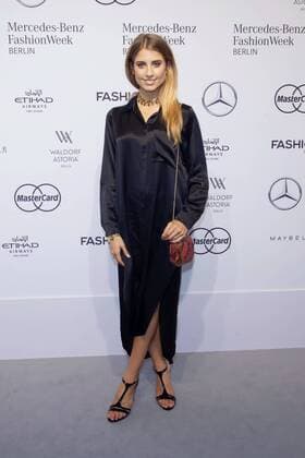 Berlin Fashion Week - Cathy Hummels at Dimitri Fashion Show