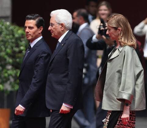 Nieto receives Mattarella in Mexico City