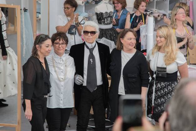 Paris Fashion Week - Karl Lagerfeld before the Chanel show