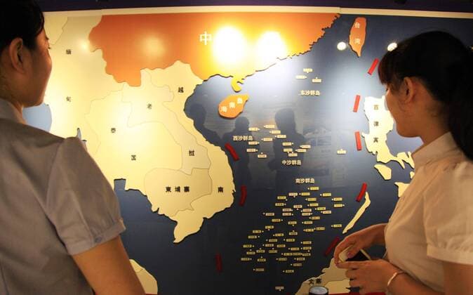 Island dispute - 3D model of the South China Sea
