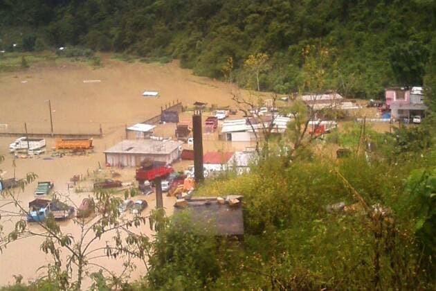 Destruction after Tornado Earl in Mexico
