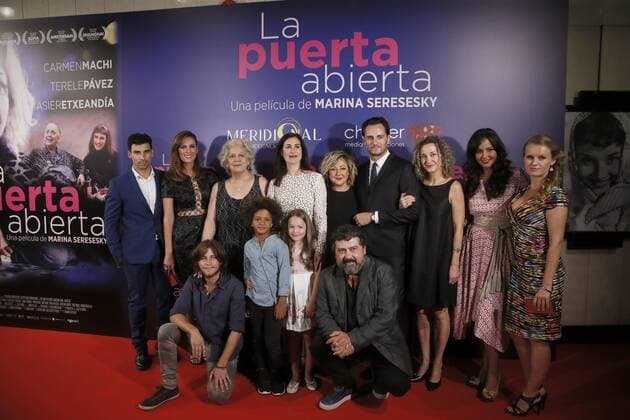 Film premiere La Puerta abierta in Madrid