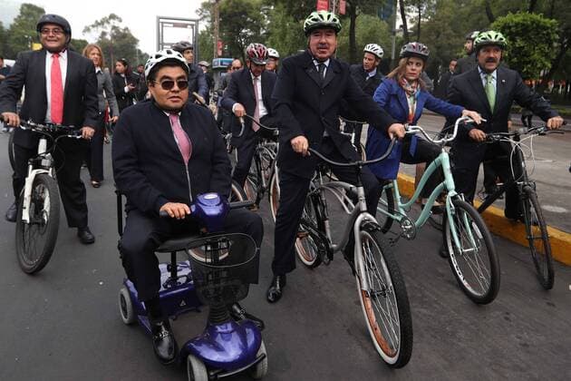 Car-free day in Mexico City
