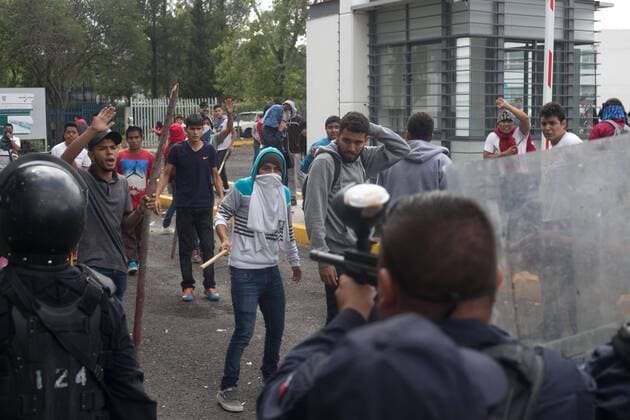 Student protests in Mexico