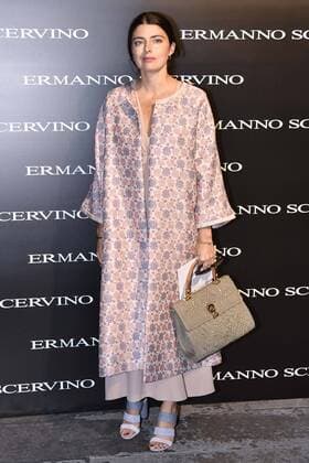 Milan Fashion Week - Celebrities at Ermanno Scervino