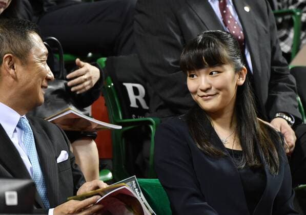Princess Mako at the Japan Open Tennis Championships
