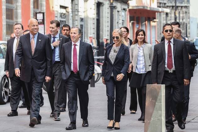 US Secretary of Homeland Security Jeh Johnson in Mexico