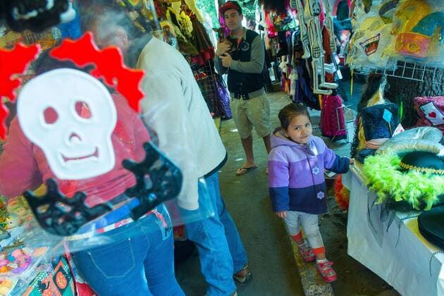 Preparations for the Day of the Dead in Mexico City