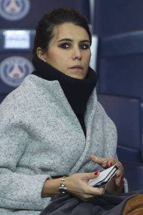 Karine Ferri visits football match in Paris