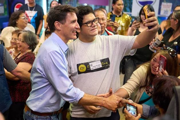 Canada, Jutin Trudeau as a guest at the Folklorama Filipino Pavilion in Winnipeg