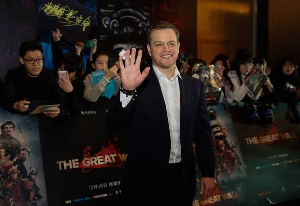 Film premiere of The Great Wall in Beijing