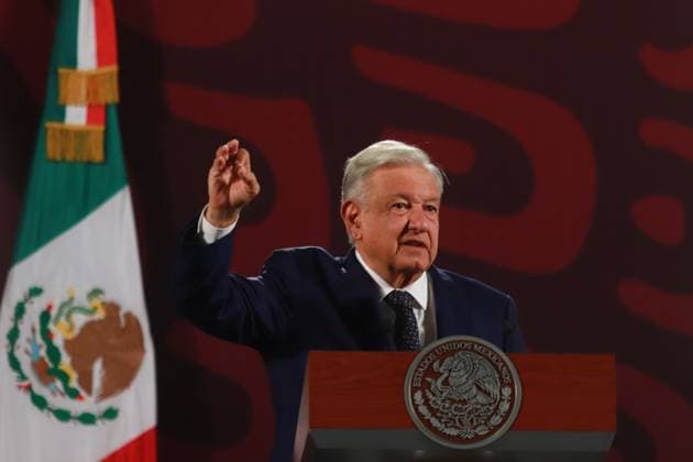 Mexico, Andres Manuel Lopez Obrador press conference in Mexico City