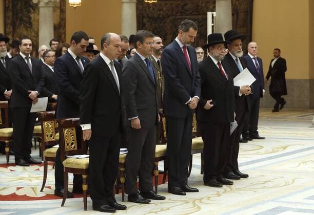 King Felipe of Spain receives the Lord Jakobovits Award in Madrid