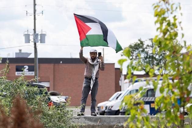 Canada, Pro-Palestinian protest in Brampton, Ontario