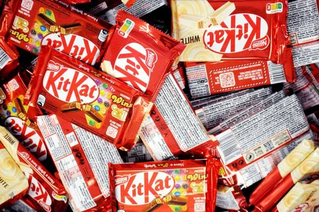 Thieves steal 12 tonnes of KitKat bars from a truck in Europe, archive images