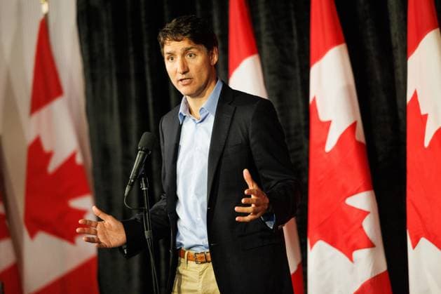Canada, Prime Minister Justin Trudeau press conference in Halifax