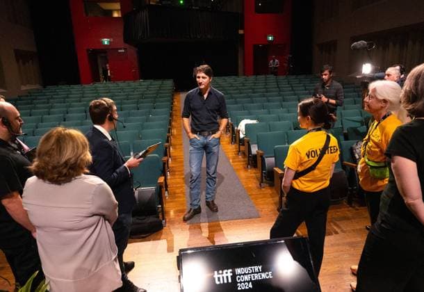 Canada, Justin Trudeau meets Toronto Film Festival staff and volunteers