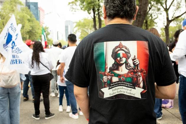 Mexico City, protests against the planned judicial reform