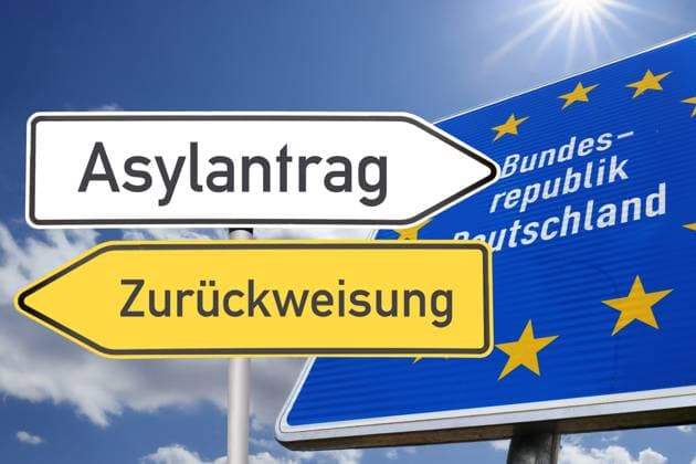 Asylum debate, symbolic images
