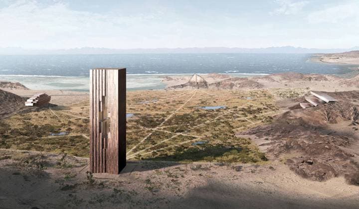 Saudi Arabia, model of the NEOM tourism project