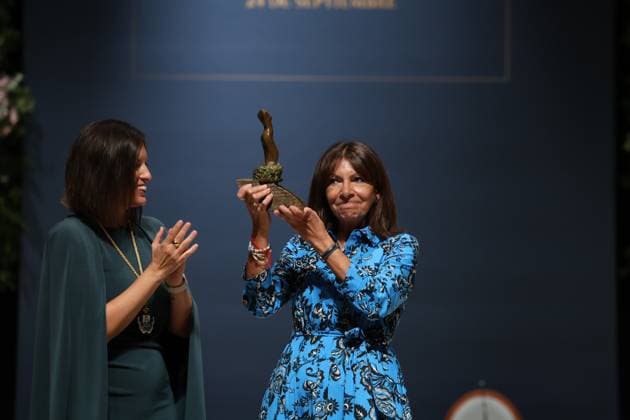 Spain, Anne Hidalgo receives the XIII Cortes de la Real Isla de León Award in San Fernando