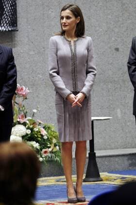 Queen Letizia of Spain visits award ceremony in Madrid