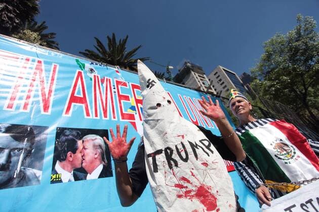 Inauguration of Donald Trump: Protests in Mexico