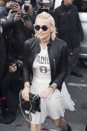 Fashion Week Paris - Celebrities at the arrival of the Dior fashion show