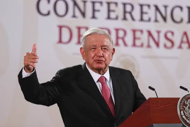 Mexico, Andres Manuel Lopez Obrador press conference in Mexico City