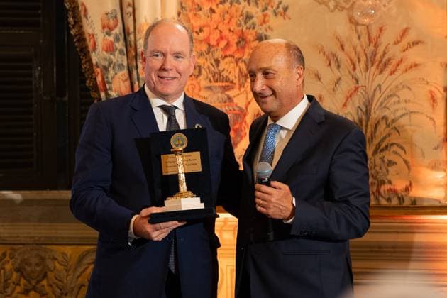 Rome, Prince Albert of Monaco receives Magna Grecia Award
