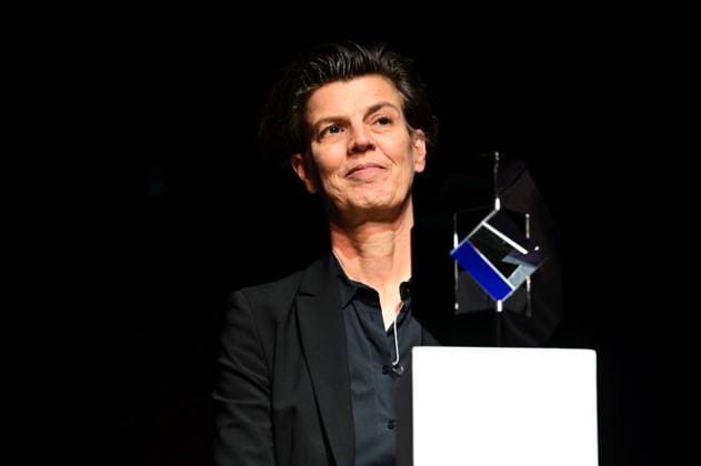 Carolin Emcke receives the Glas der Vernunft citizens award in Kassel