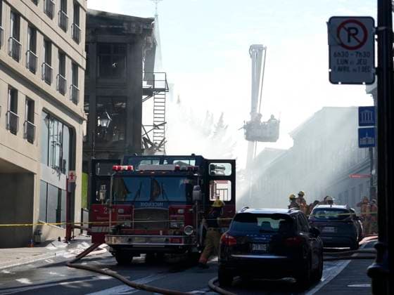Canada, fire in Montreal