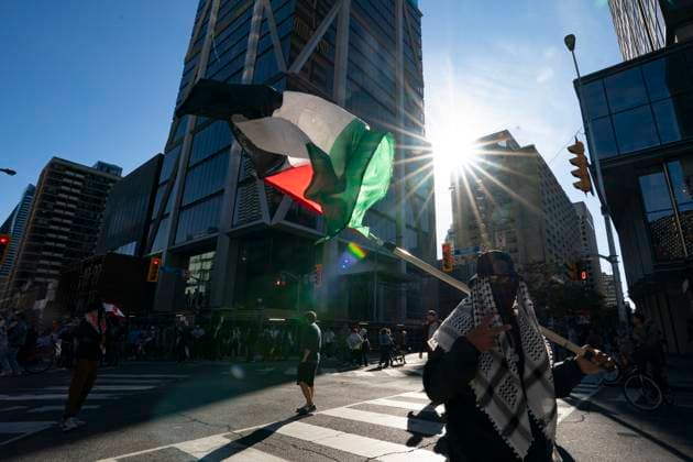 Canada, Pro-Palestinian protests in Toronto