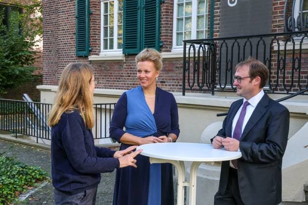 NRW, Ina Brandes visits history site Villa ten Hompel in Münster