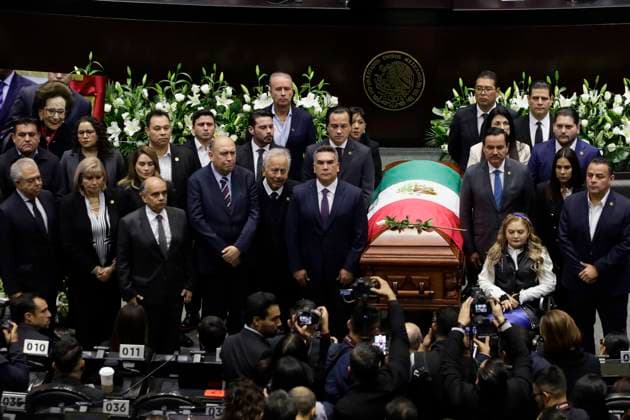 Mexico, funeral service in parliament for Ifigenia Martinez y Hernandez