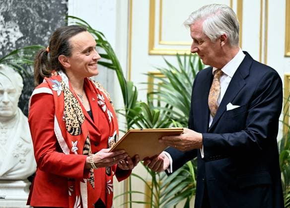 King Filip of Belgium Filip at a ceremony to award the Francqui Collen Prize