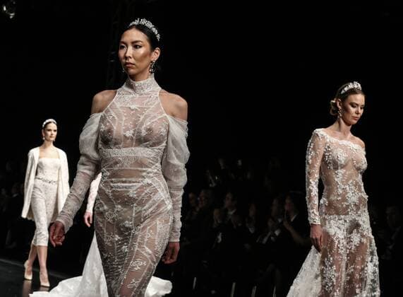 Creations of Micaela Oliveira at the Izmir Wedding Fashion Show