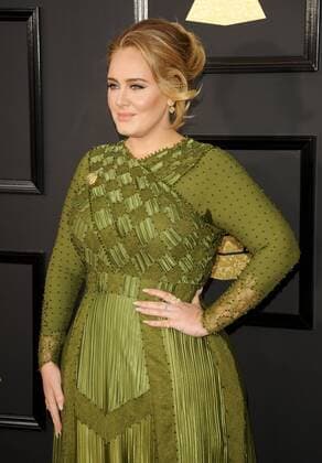 Grammy Awards in Los Angeles - Adele on the red carpet