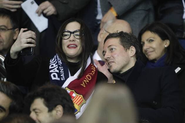 Liv Tyler visits football match in Paris