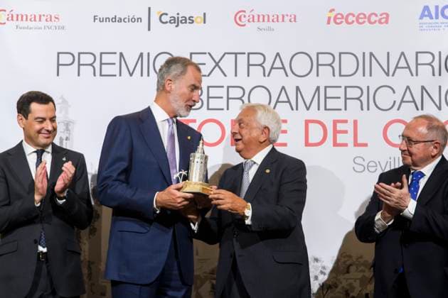 Kings Felipe of Spain receives Golden Tower Award in Seville