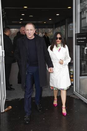 Paris Fashion Week - Salma Hayek and Francois Henri Pinault