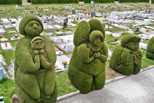 Travel, Parks and Gardens, Ecuador, Friedhof von Tulcan