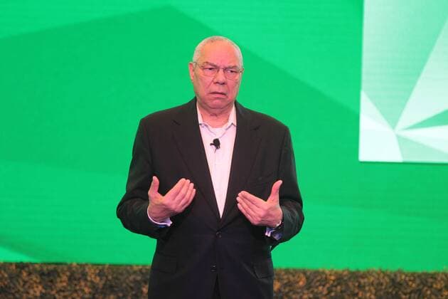 Colin Powell during an event in Mexico