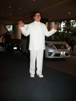 Jackie Chan at award ceremony in Hong Kong