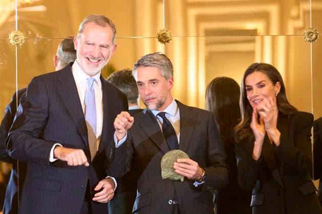 Felipe and Letizia of Spain at the Francisco Cerecedo journalism award ceremony in Madrid