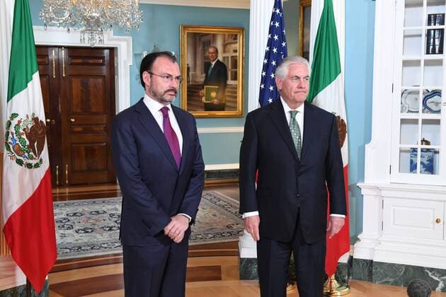 Rex Tillerson receives counterpart Luis Videgaray from Mexico