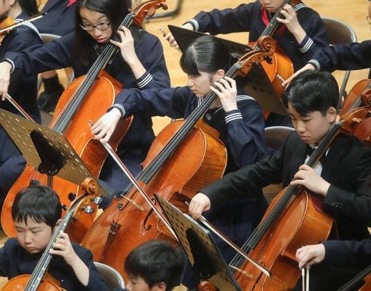 Princess Aiko at an orchestra concert
